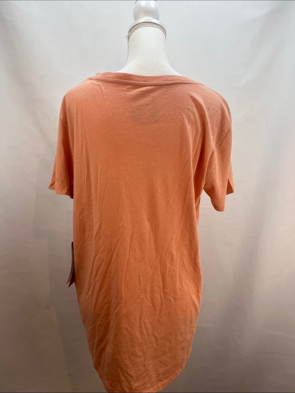 Moosejaw Women's Iceberg Salad Flowy V-Neck Mountain Graphic Tee NWT Peach - Picture 3 of 5
